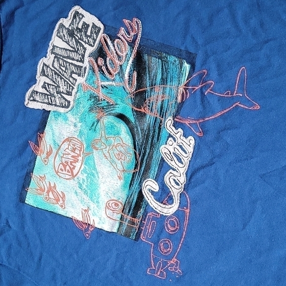 Old Navy blue wave rider short sleeve tee small - Picture 2 of 5